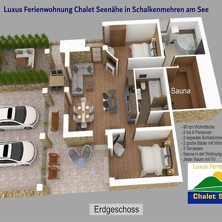 Luxus Ferienwohnung Chalet Seenaehe Schalkenmehren Esterno foto