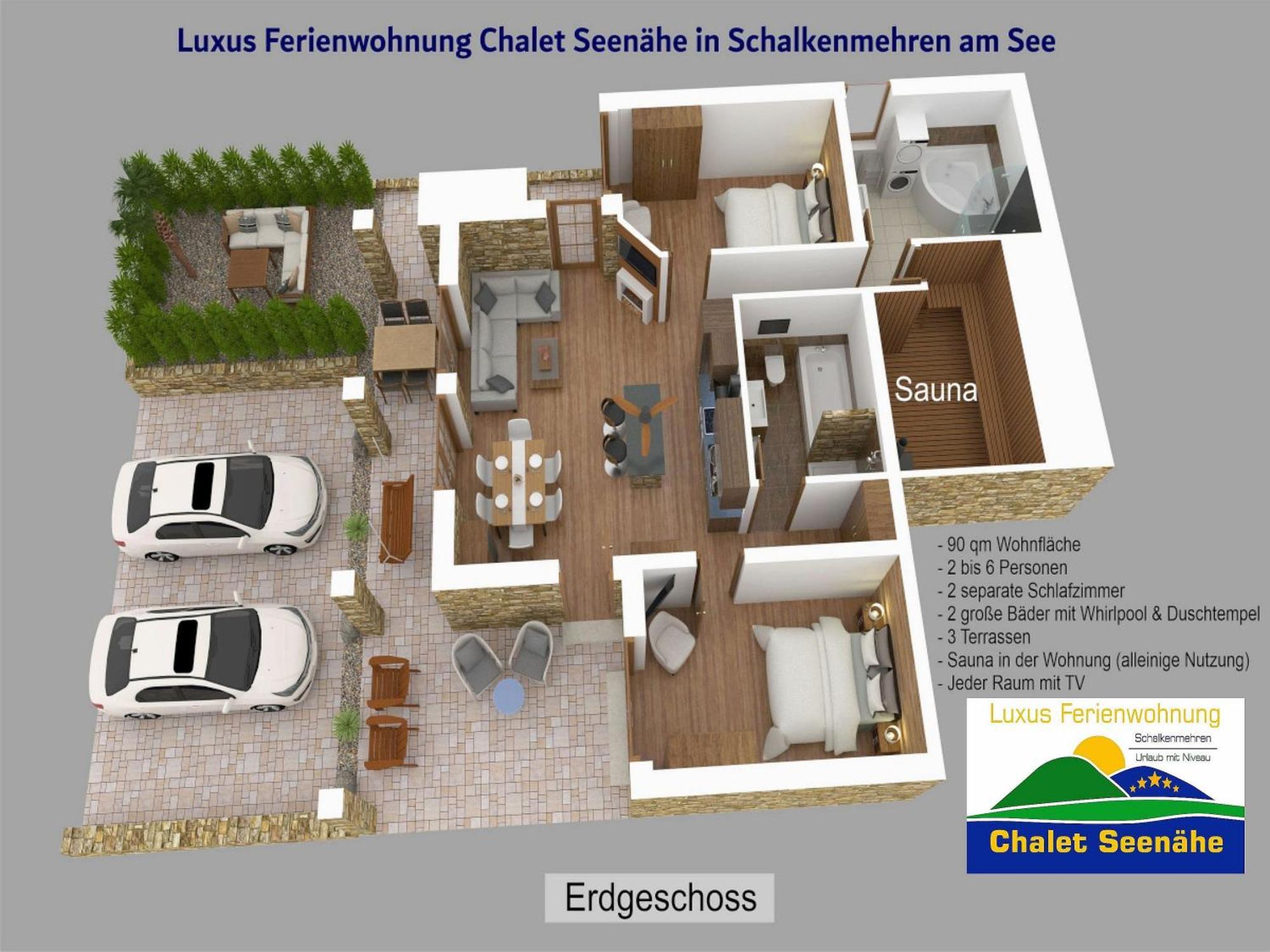 Luxus Ferienwohnung Chalet Seenaehe Schalkenmehren Esterno foto